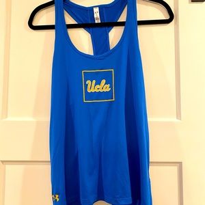 UCLA women’s small loose razorback under armor tank top